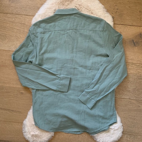 Zara Men's Long Sleeve Snap Button Shirt - Picture 2 of 5